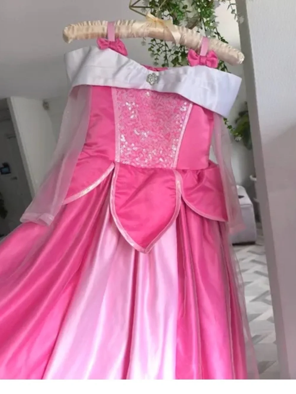 Princess Aurora Disney /Kids Pink Princess Costume Dress